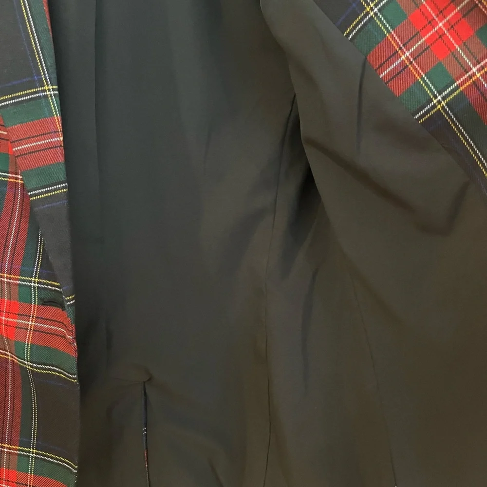 Ralph Lauren Red and Black Plaid Blazer - Picture 7 of 7